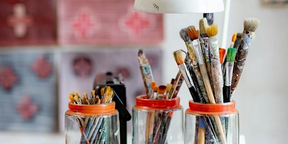 https—cdn.evbuc.com-images-686940529-267879320400-1-original.20240131-183513 Three glass jars with a selection of paintbrushes inside.